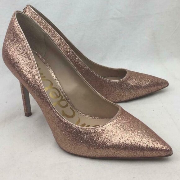 SAM EDELMAN Hazel glitter Pointy Toe Pump 7 - Picture 6 of 13